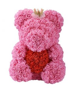 Ourson de Roses Eternelles pas cher